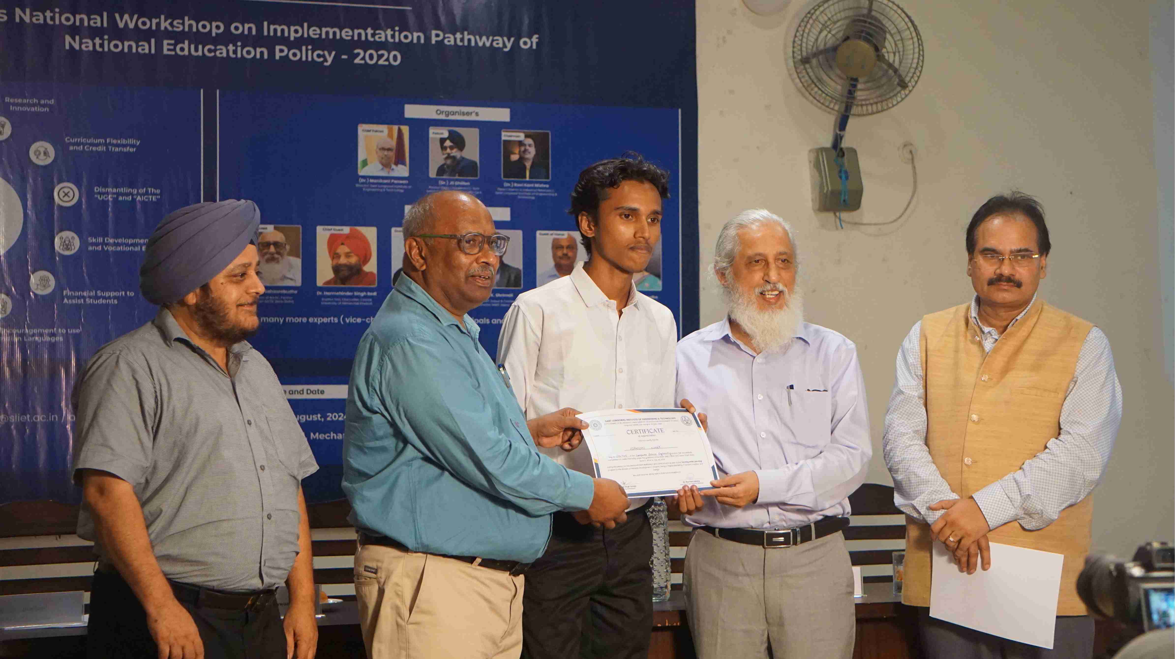Bipanshu Kumar participating in the NEP 2020 program at SLIET